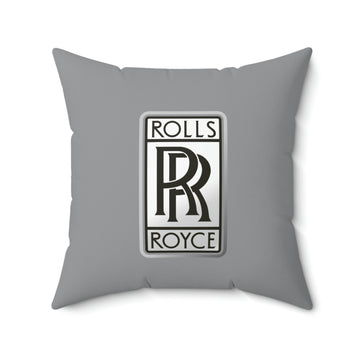 Grey Rolls Royce Spun Polyester Square Pillow™