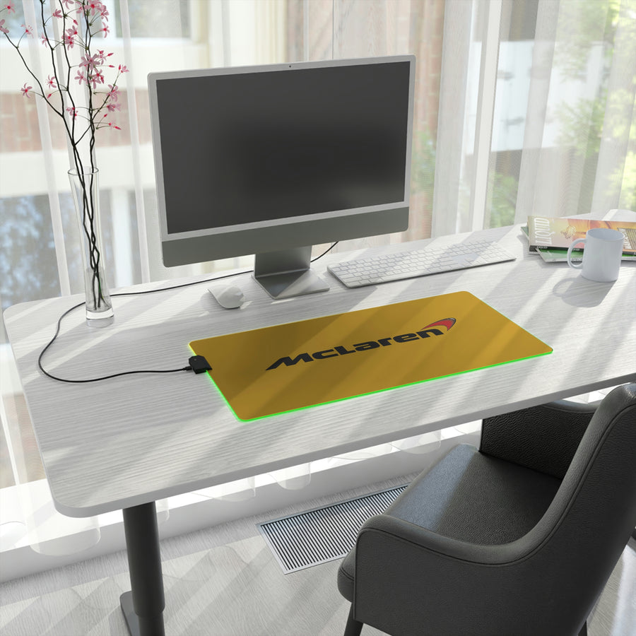 Yellow McLaren LED Gaming Mouse Pad™