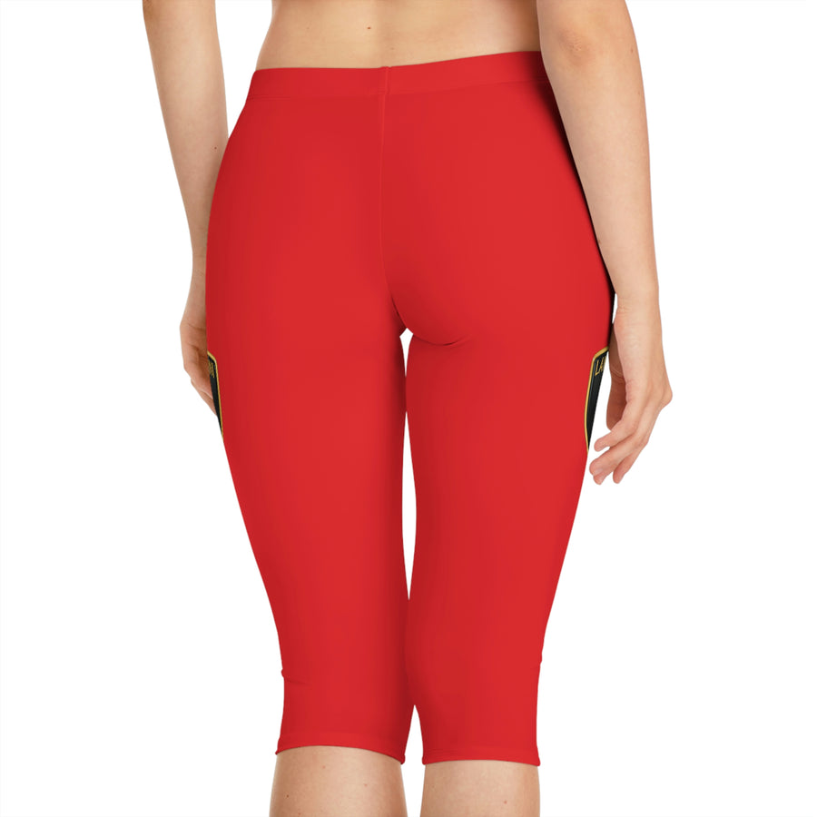 Women's Red Lamborghini Capri Leggings™