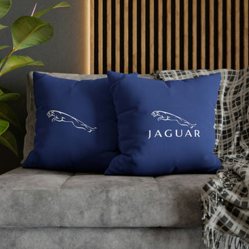 Dark Blue Jaguar Spun Polyester pillowcase™