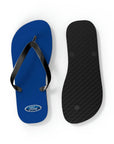 Unisex Dark Blue Ford Flip Flops™