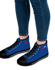 Women's Dark Blue Mitsubishi High Top Sneakers™