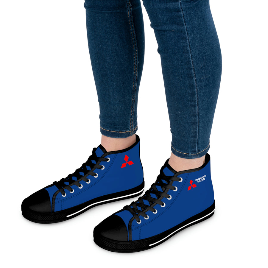 Women's Dark Blue Mitsubishi High Top Sneakers™