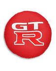 Red Nissan GTR Tufted Floor Pillow, Round™