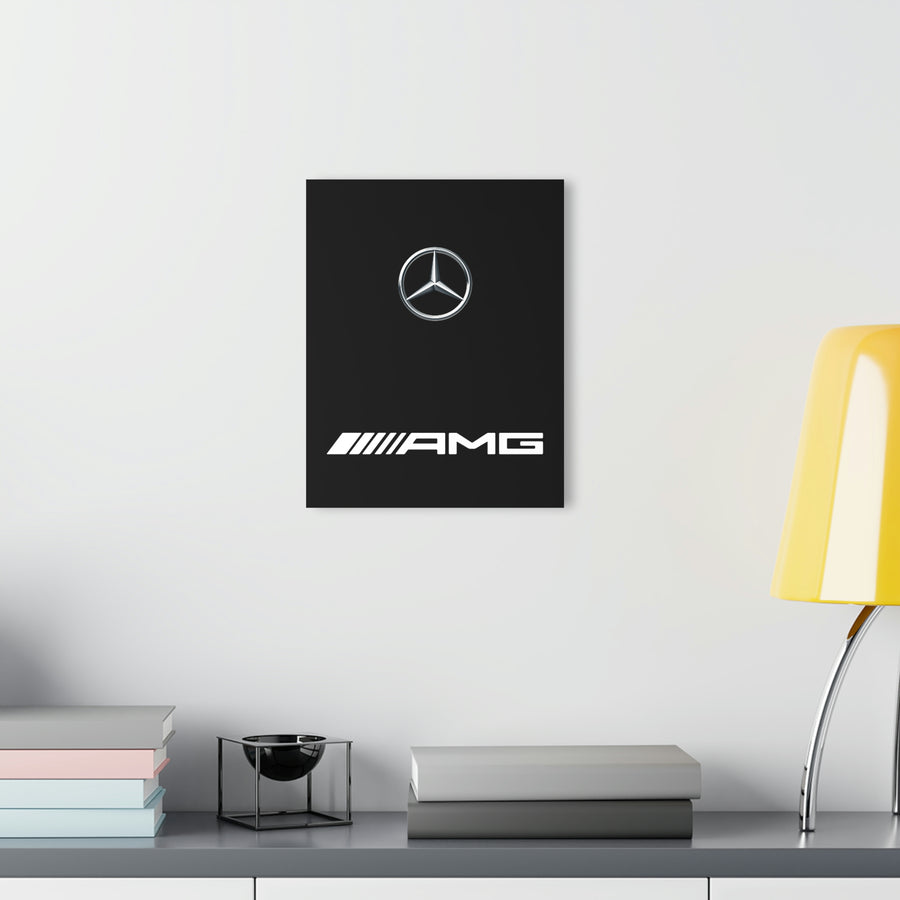 Black Mercedes Acrylic Prints (French Cleat Hanging)™