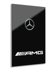 Black Mercedes Acrylic Prints (French Cleat Hanging)™