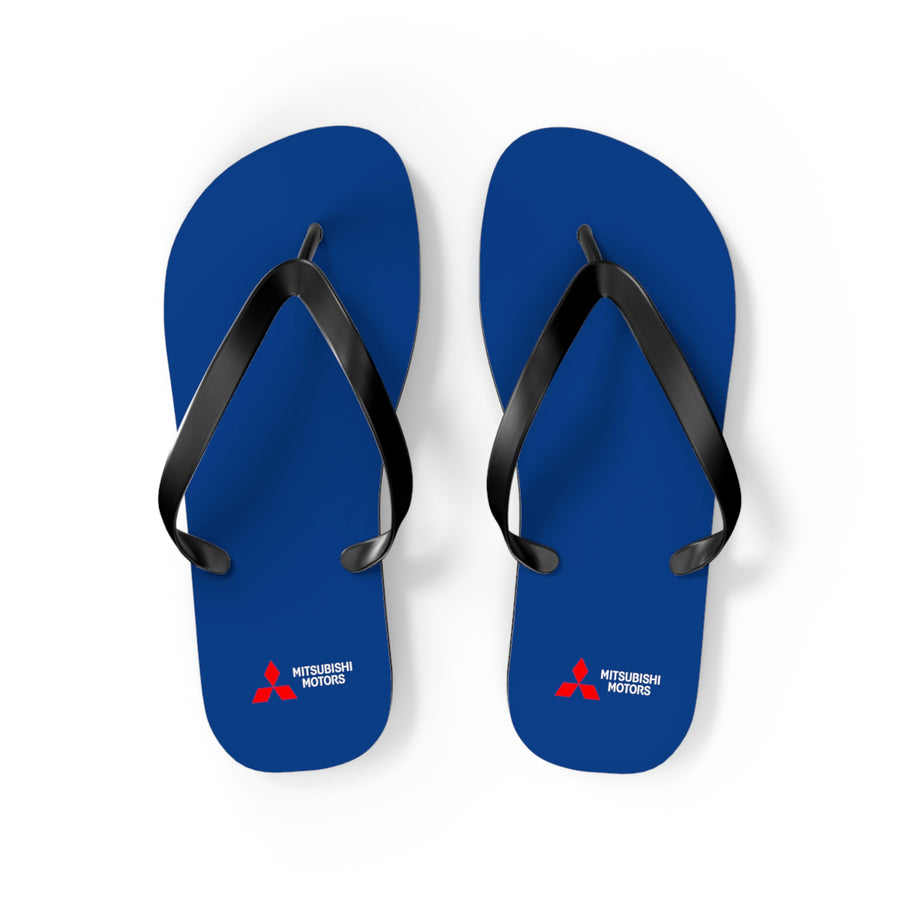 Unisex Dark Blue Mitsubishi Flip Flops™