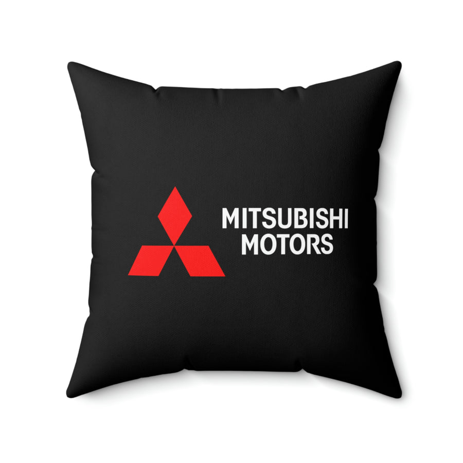 Black Mitsubishi Spun Polyester Square Pillow™