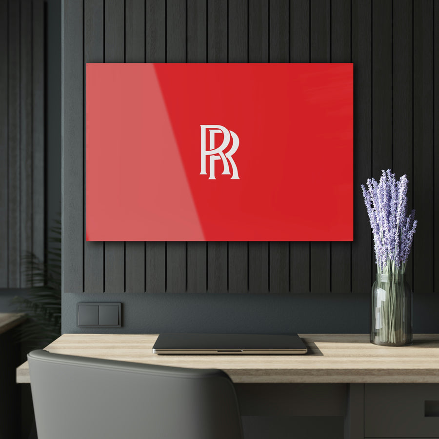 Red Rolls Royce Acrylic Prints (French Cleat Hanging)™