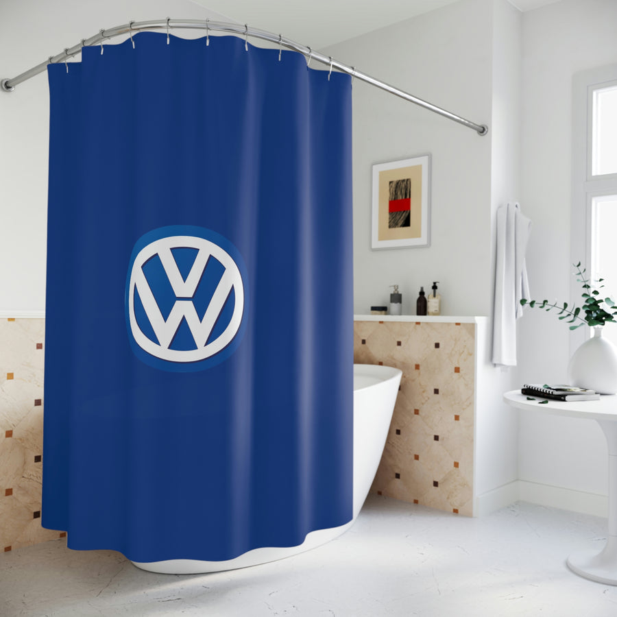 Dark Blue Volkswagen Shower Curtain™