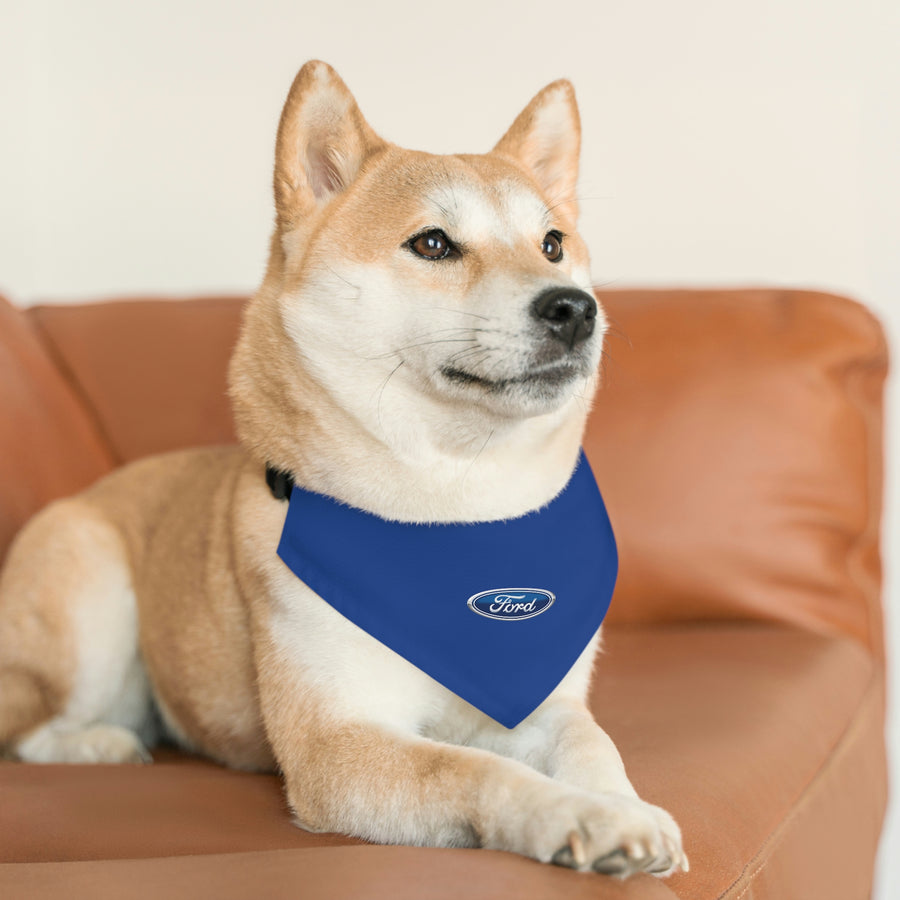 Dark Blue Ford Pet Bandana Collar™