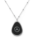 Black Mercedes Oval Necklace™