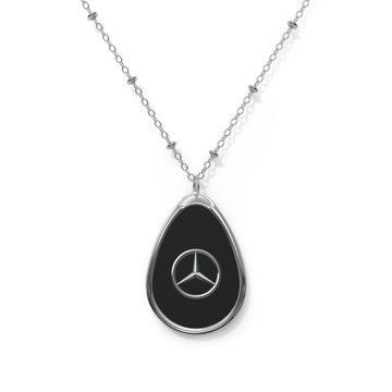 Black Mercedes Oval Necklace™