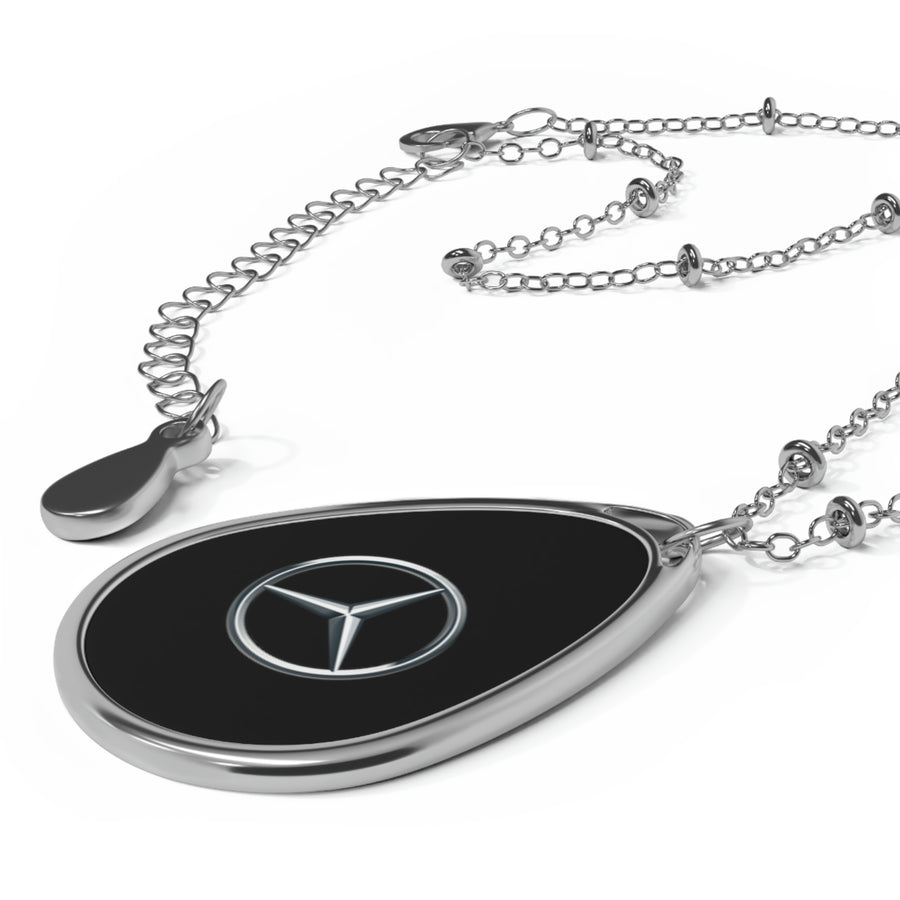 Black Mercedes Oval Necklace™