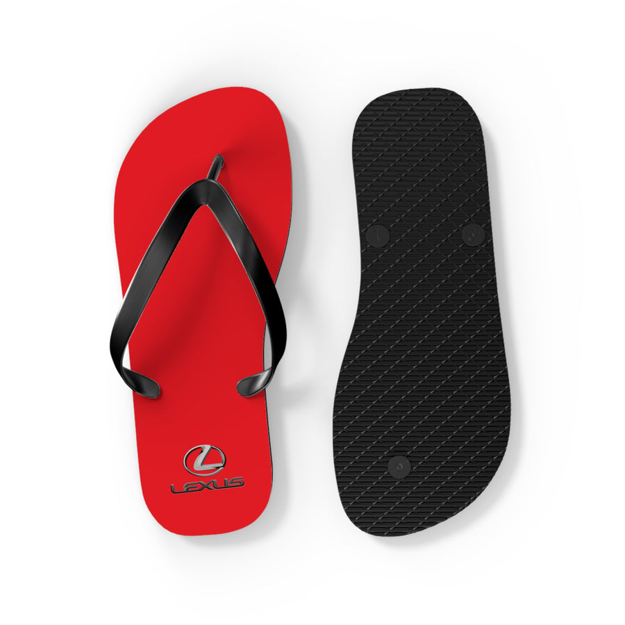 Unisex Red Lexus Flip Flops™