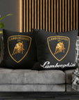 Black Lamborghini Spun Polyester pillowcase™