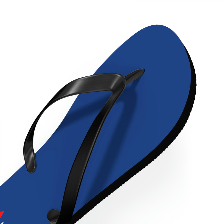 Unisex Dark Blue Mitsubishi Flip Flops™