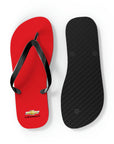 Unisex Red Chevrolet Flip Flops™