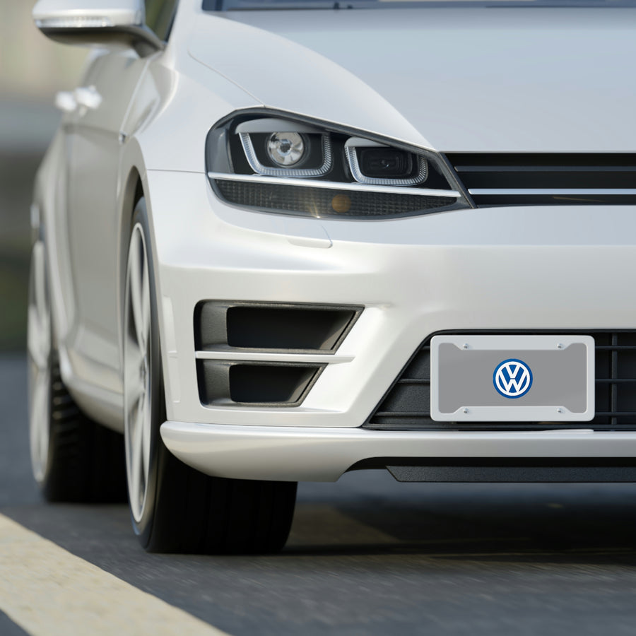 Grey Volkswagen License Plate™