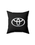 Black Toyota Spun Polyester Square Pillow™