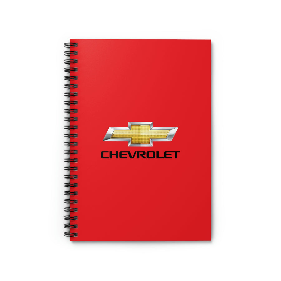 Red Chevrolet Spiral Notebook - Ruled Line™