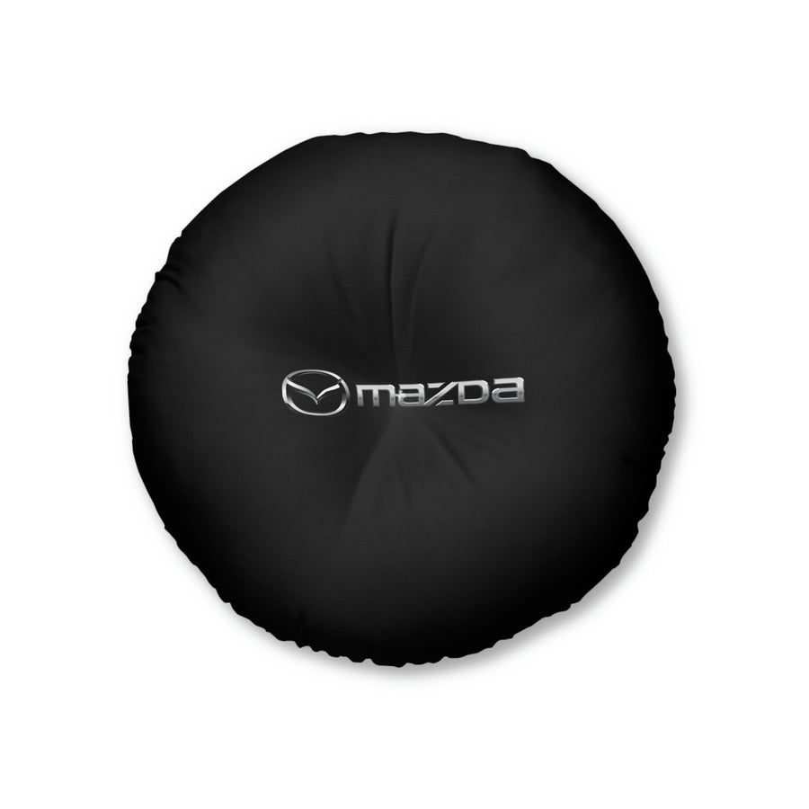 Black Mazda Tufted Floor Pillow, Round™