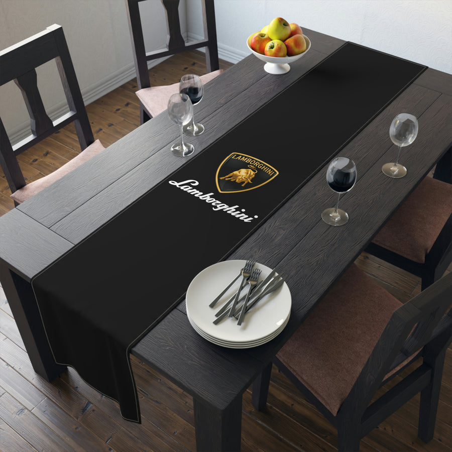 Black Lamborghini Table Runner (Cotton, Poly)™