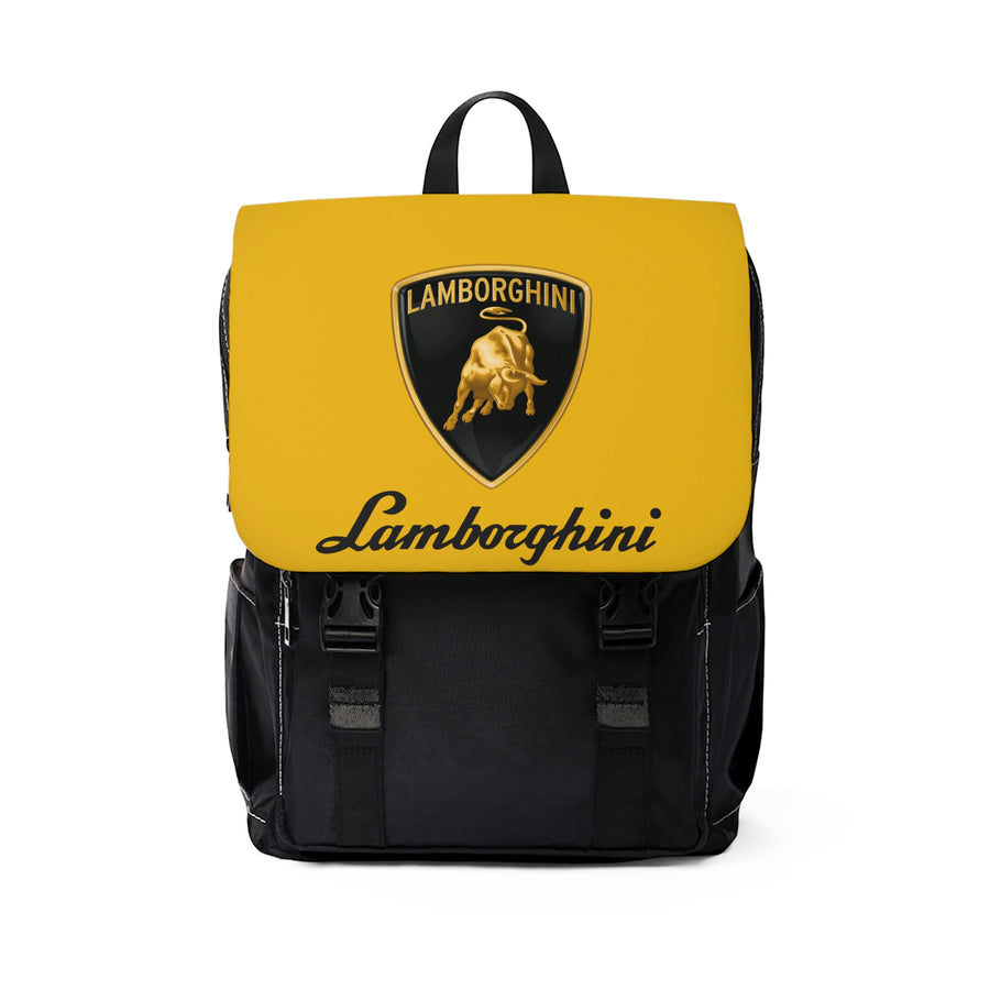 Unisex Yellow Lamborghini Casual Shoulder Backpack™