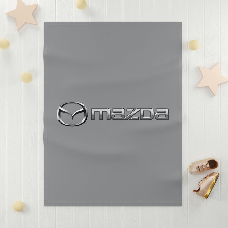 Grey Mazda Soft Fleece Baby Blanket™