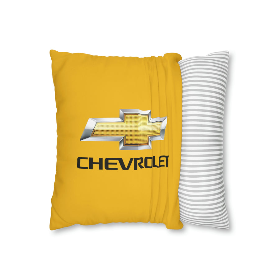 Yellow Chevrolet Spun Polyester pillowcase™