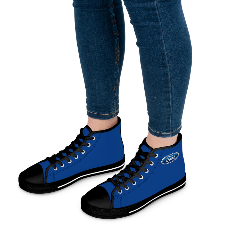 Women's Dark Blue Ford High Top Sneakers™
