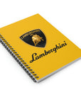 Yellow Lamborghini Spiral Notebook - Ruled Line™