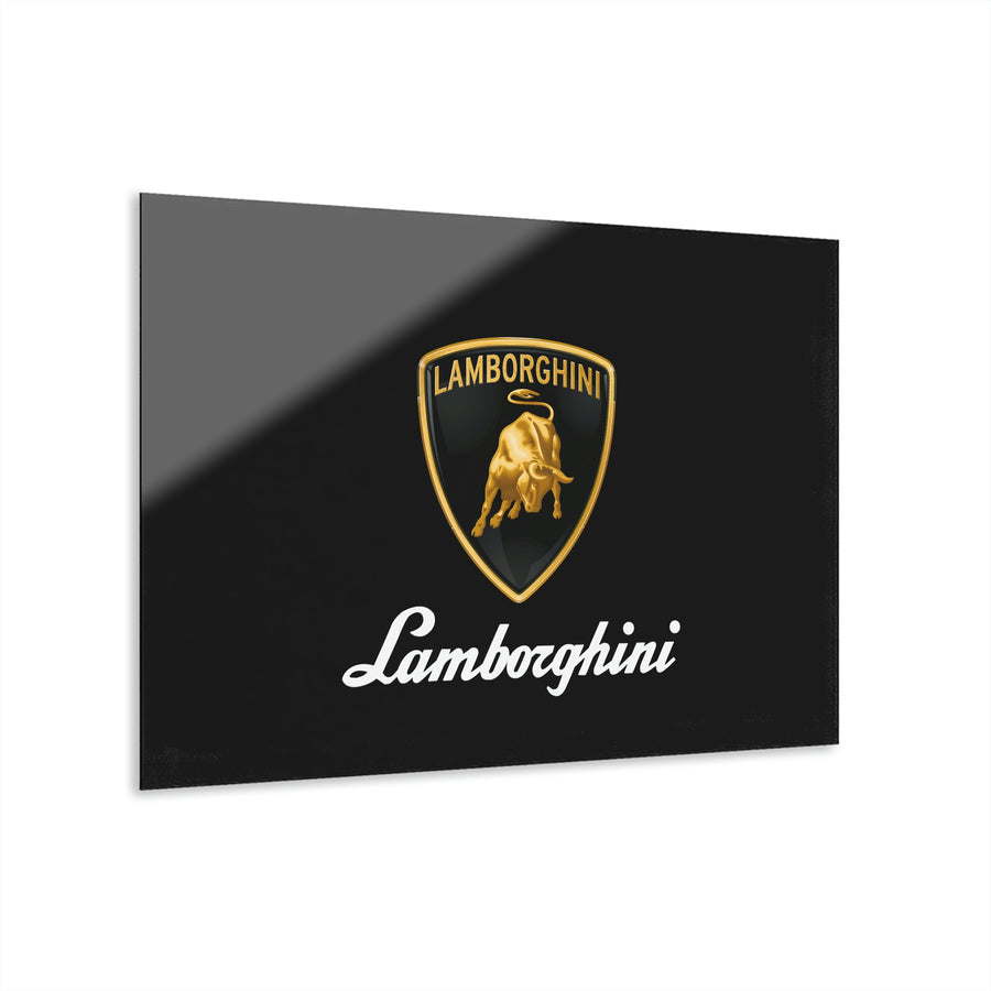 Black Lamborghini Acrylic Prints (French Cleat Hanging)™