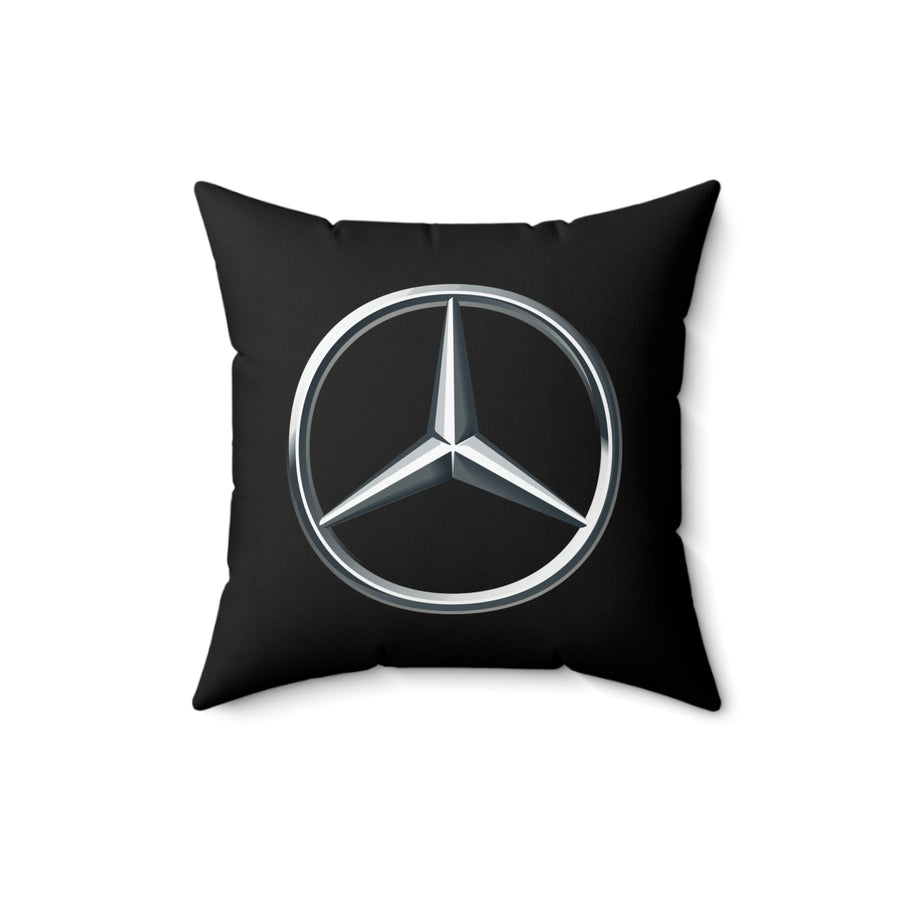 Black Mercedes Spun Polyester Square Pillow™