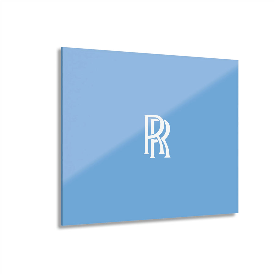 Light Blue Rolls Royce Acrylic Prints (French Cleat Hanging)™