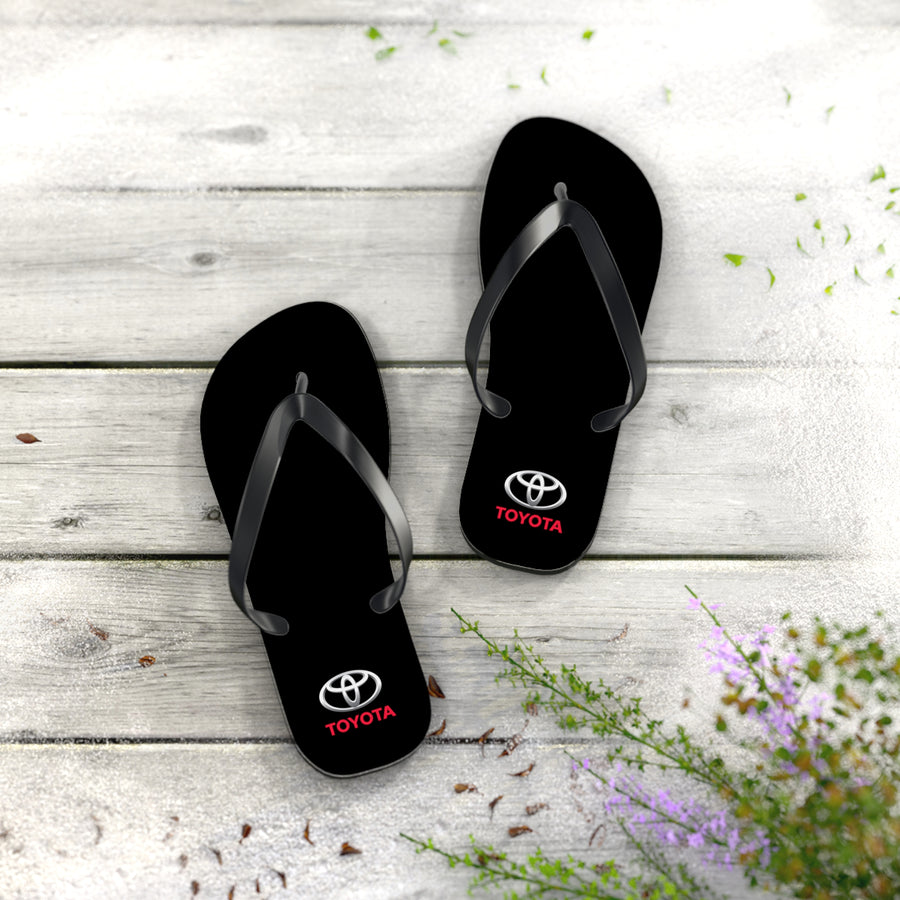 Unisex Black Toyota Flip Flops™