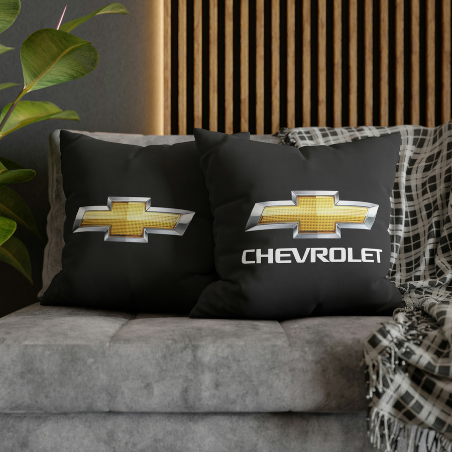 Black Chevrolet Spun Polyester pillowcase™