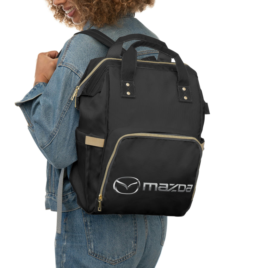 Black Mazda Multifunctional Diaper Backpack™