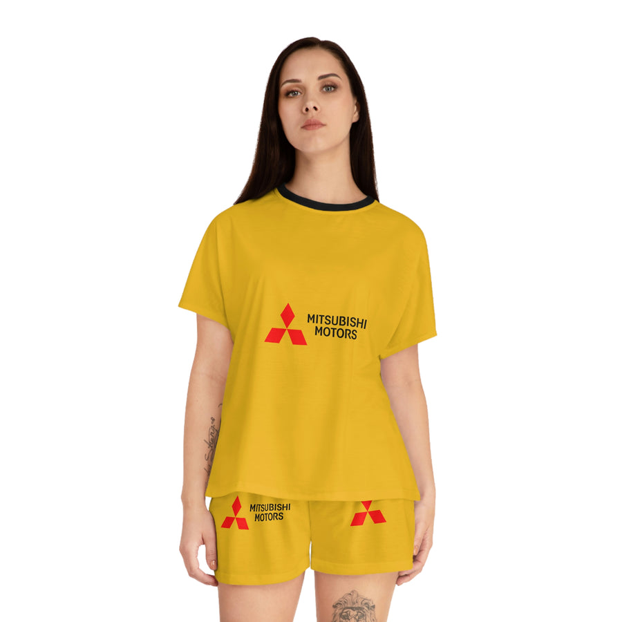 Women's Yellow Mitsubishi Short Pajama Set™