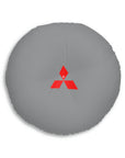 Grey Mitsubishi Tufted Floor Pillow, Round™