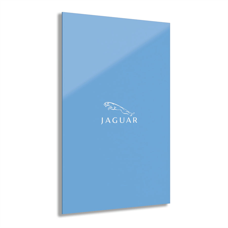 Light Blue Jaguar Acrylic Prints (French Cleat Hanging)™