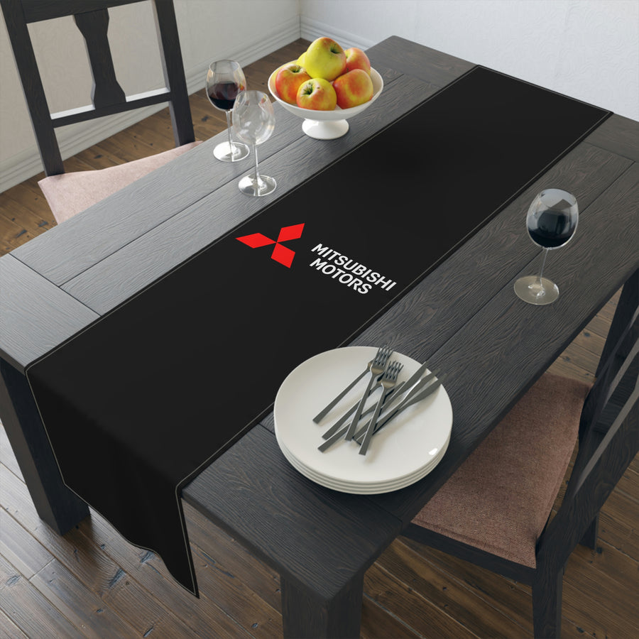 Black Mitsubishi Table Runner (Cotton, Poly)™