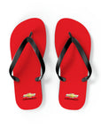 Unisex Red Chevrolet Flip Flops™