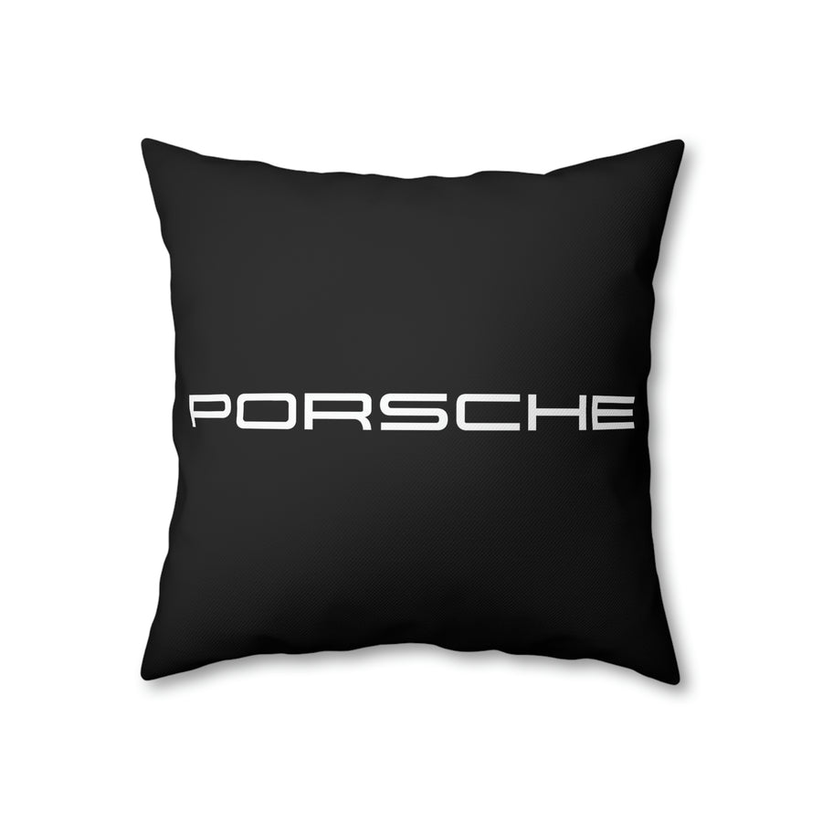 Black Porsche Spun Polyester Pillowcase™