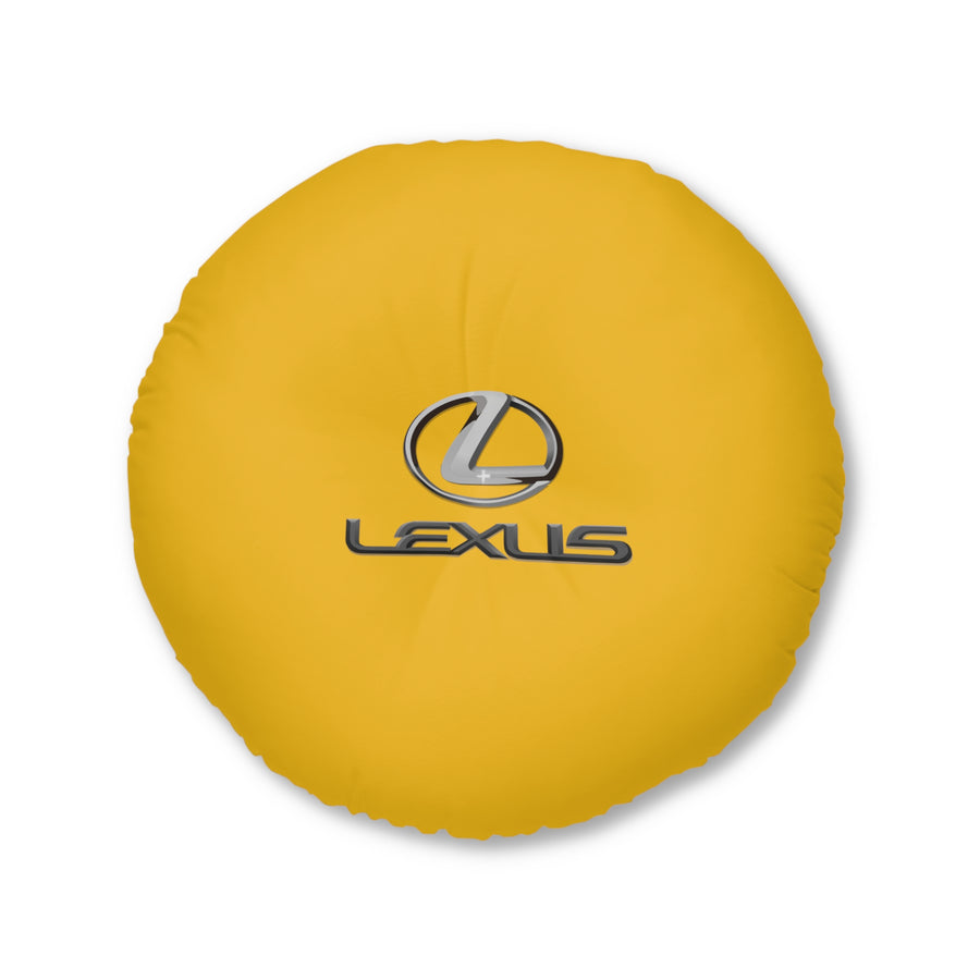 Yellow Lexus Tufted Floor Pillow, Round™