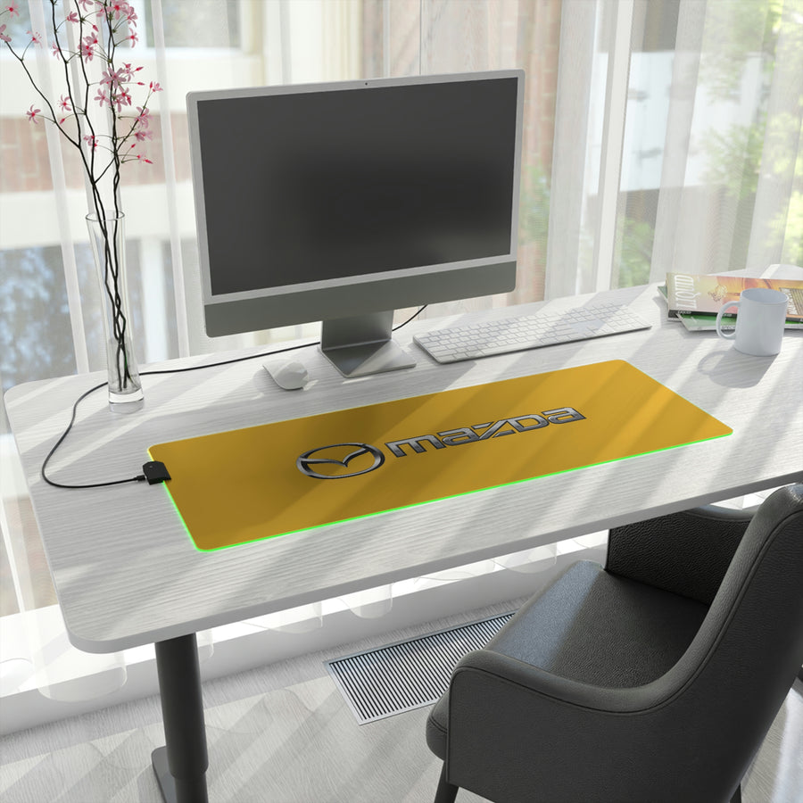 Yellow Mazda LED Gaming Mouse Pad™