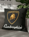 Black Lamborghini Spun Polyester pillowcase™