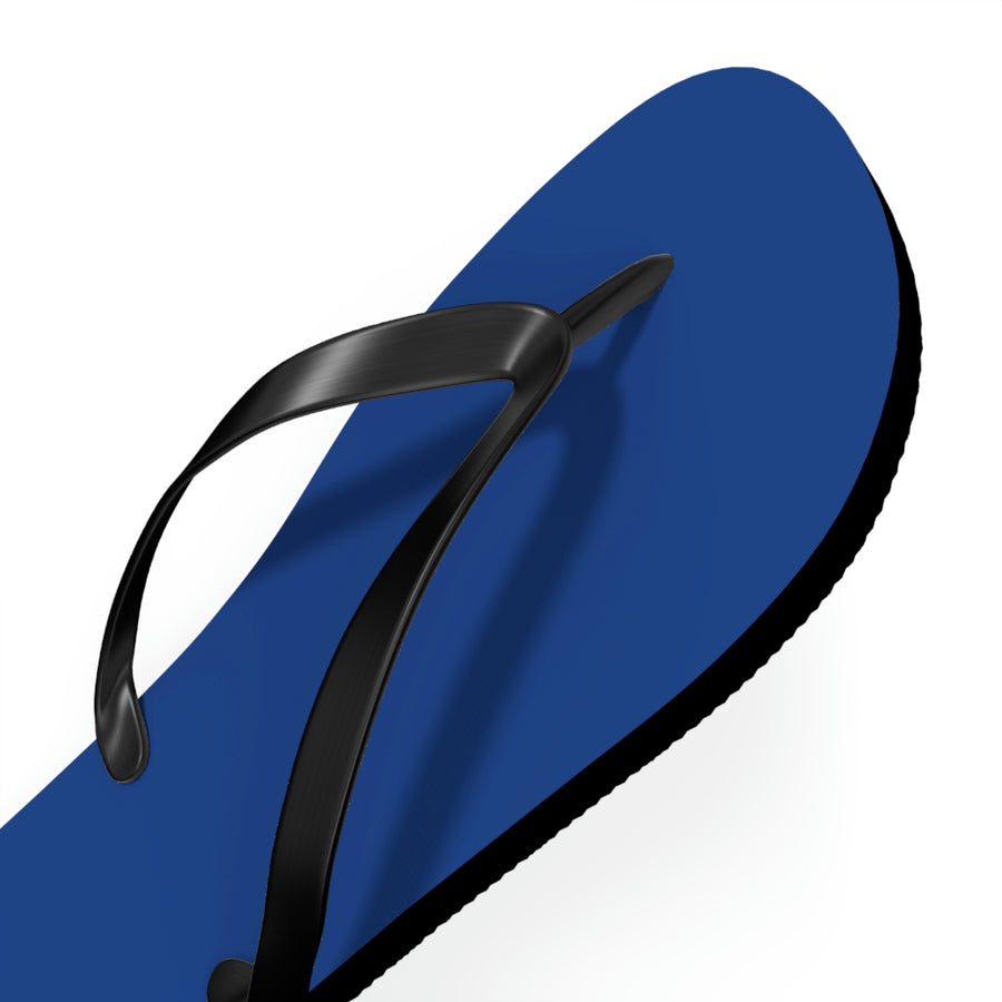 Unisex Dark Blue Jaguar Flip Flops™