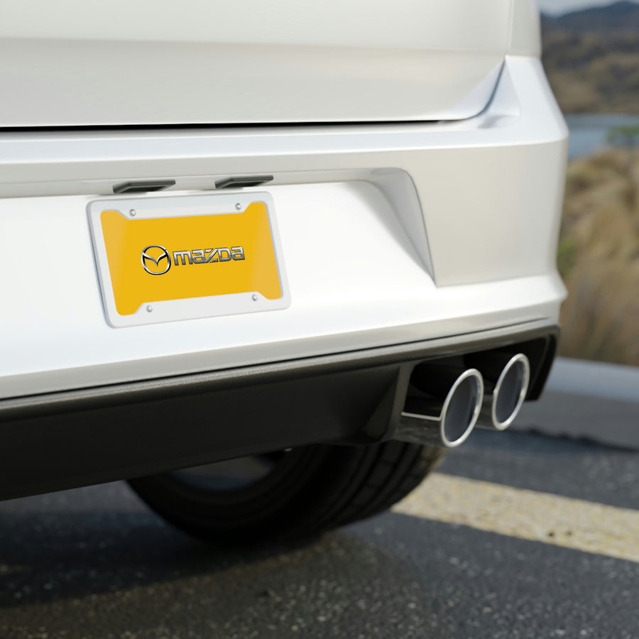 Yellow Mazda License Plate™