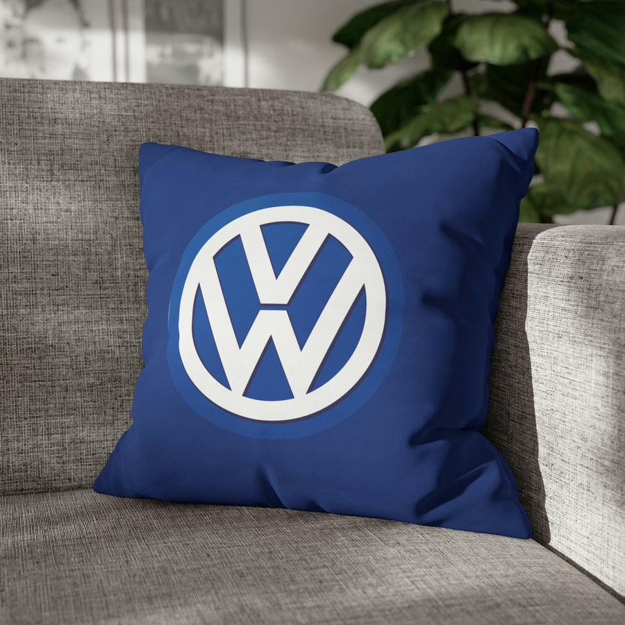 Dark Blue Volkswagen Spun Polyester pillowcase™